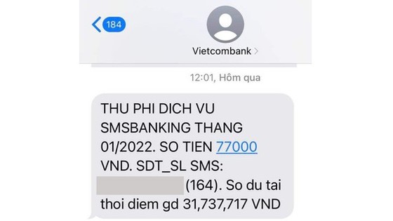 Thống nhất phương án thu phí SMS Banking trọn gói 11.000 đồng/tháng ảnh 1 Thống nhất phương án thu phí SMS Banking trọn gói 11.000 đồng/tháng ảnh 1