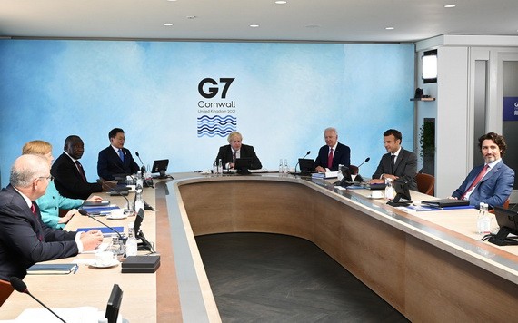 G7 就发展中国家基建新构想达成共识 G7领导人峰会提出全球基础设施新倡议。(图源: CNN)