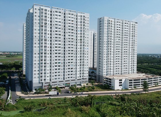 Một khu nhà ở xã hội ở huyện Bình Chánh TPHCM