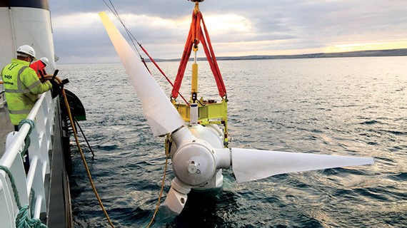 Lắp đặt turbine phát điện từ thủy triều tại eo biển Anh