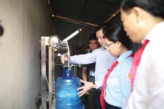Công trình nước sạch Trường Tiểu học Hồ Sơn, huyện Hữu Lũng, tỉnh Lạng Sơn  do Suntory PepsiCo Việt Nam tài trợ