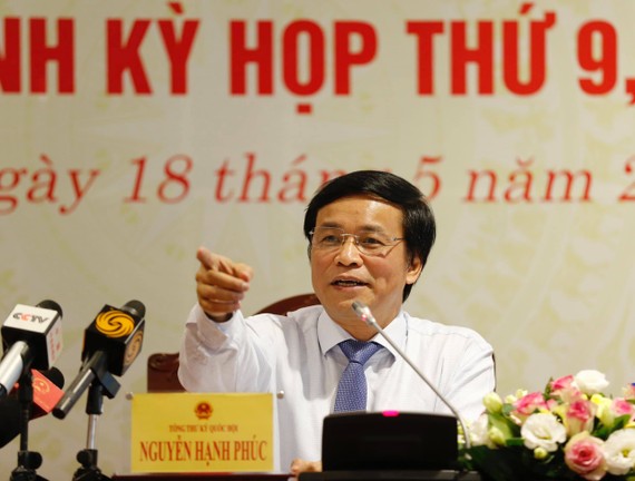 Tổng Thư ký Quốc hội Nguyễn Hạnh Phúc. Ảnh: QUANG PHÚC