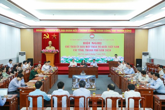 Hội nghị trực tuyến Chủ tịch Ủy ban MTTQ Việt Nam các tỉnh, thành phố năm 2020