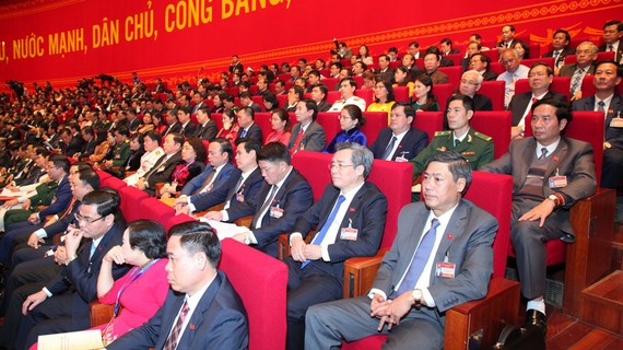 Các đại biểu dự phiên trù bị Đại hội XIII của Đảng. Ảnh: VIẾT CHUNG