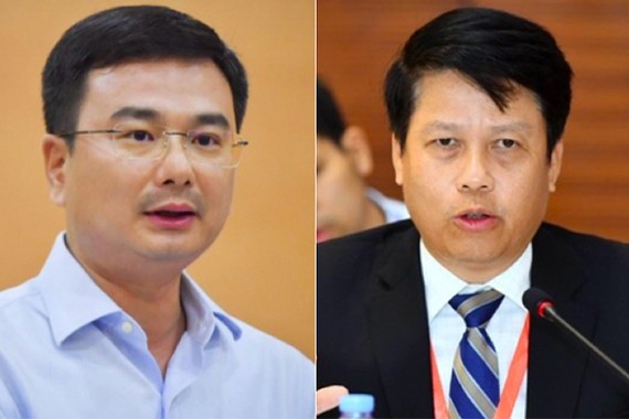 Ông Phạm Thanh Hà (bên trái) và ông Phạm Tiến Dũng (bên phải). Ảnh: VGP