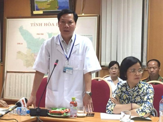 Hospital director Truong Quy Duong is suspended from work relating to the dialysis incident in his hospital (Photo: SGGP)