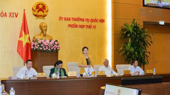 NA Chairwoman Nguyen Thi Kim Ngan speaks at the session (PHoto: SGGP)