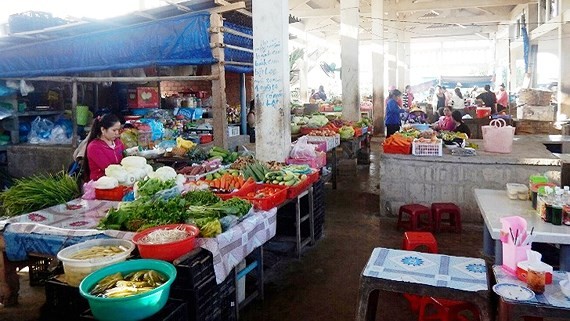 A market in Phu Quy Island (Photo: SGGP)
