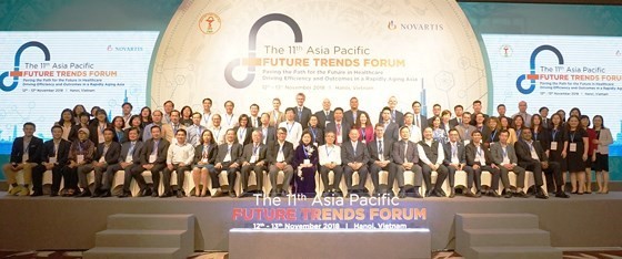 Leading policymakers, scientists, and experts from Asia’s health sector and representatives from the World Bank gather at the 11th Asia-Pacific Future Trends Forum in Hanoi (Source: sggp.org)