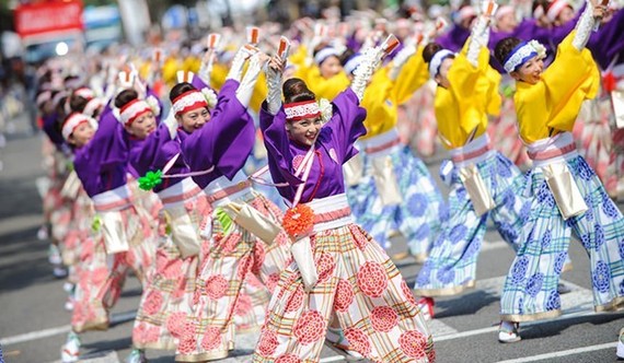 Yosakoi dance performance at Japanese cultural festival in Hanoi (Source: organising board)