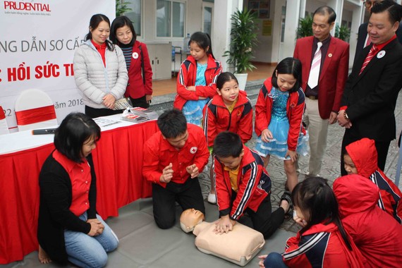 At the cermeony (Photo: Vietnam Red Cross Central Committee)
