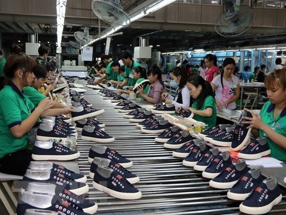 At a footwear company in the Tan Hiep A IP in Di An, Binh Duong (Source: VNA)