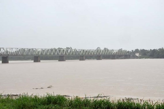 River water in Quang Ngai rises (Photo: SGGP)