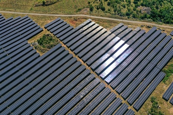 A solar energy project in Ninh Son District, southern Ninh Thuan Province which was put into operation last year VNA/VNS Photo