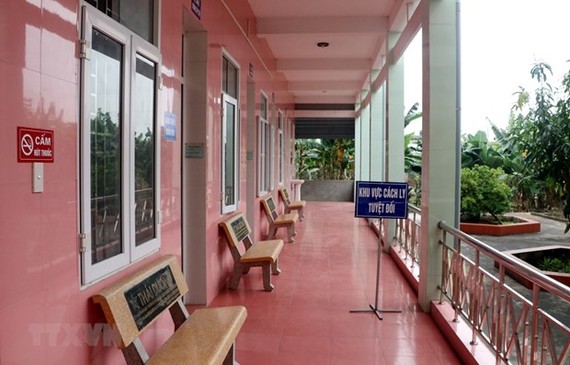 A quarantine area at Hai Hau general hospital in northern Nam Dinh province (Photo: VNA)