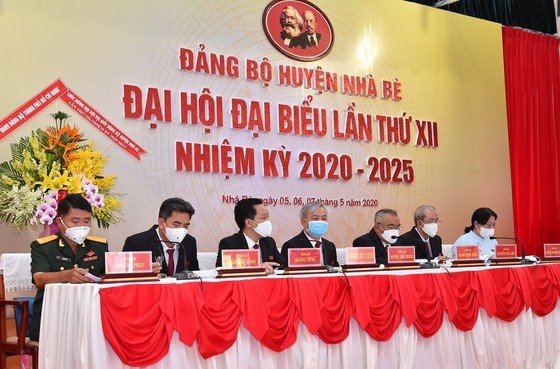 At the 12th Congress of Nha Be District Party Committee  (Photo: SGGP)