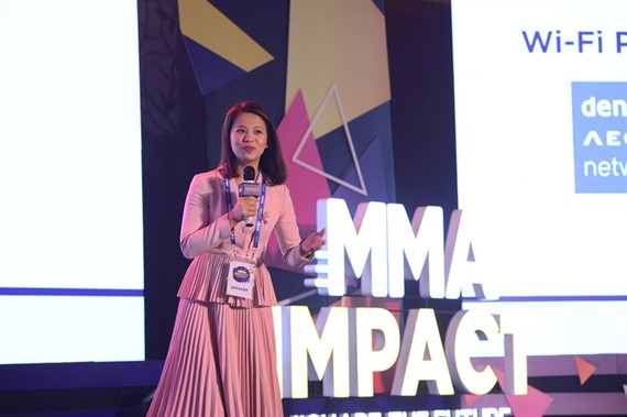 Phan Bich Tam, country manager of the Mobile Marketing Association for Vietnam, Myanmar and Cambodia, says that brands need to focus on innovation, keeping in mind consumers' behavioral changes during the COVID-19 pandemic. — Photo courtesy of MMA