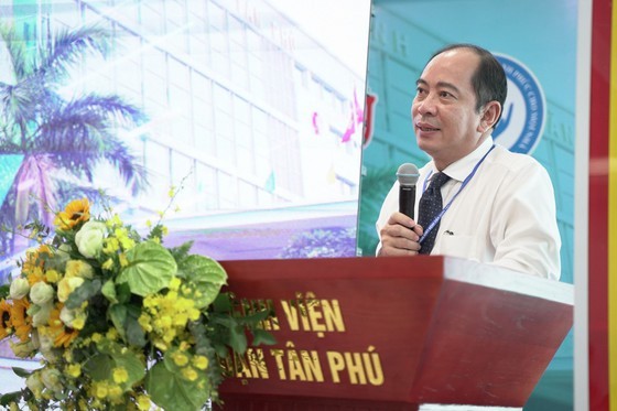 Deputy Director of the municipal Department of Health Tang Chi Thuong  speaks at the conference (Photo: SGGP)