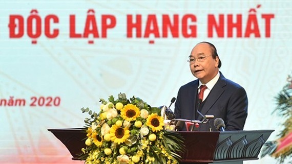 Prime Minister Nguyen Xuan Phuc at the meeting (Photo: VGP)