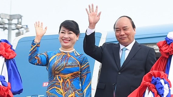 Vietnamese Prime Minister Nguyen Xuan Phuc and his wife visit Germany. (Photo:VNA)