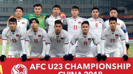 The  U23 Vietnam football players (Photo:VFF)