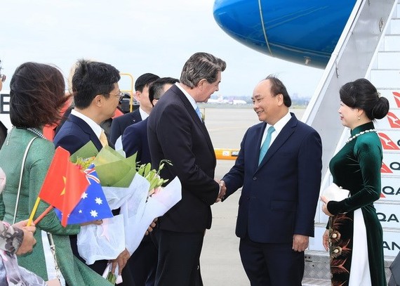 PM  Phuc arrives in Sydney to join the ASEAN-Australia Special Summit (Photo:VNA)