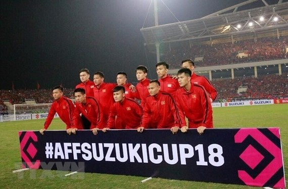 Vietnam’s national men’s football team has maintained its 100th spot in the latest International Federation of Football Associations (FIFA) rankings released on December 20 (Photo: VNA)