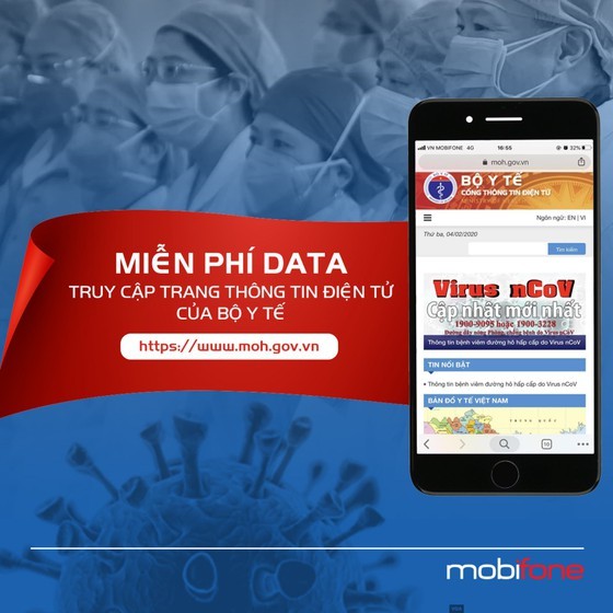 MobiFone provides free data charge for subscribers to Ministry of Health’sPortal
