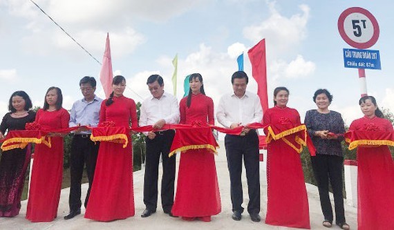 An inauguration ceremony of “Regiment 207” Bridge