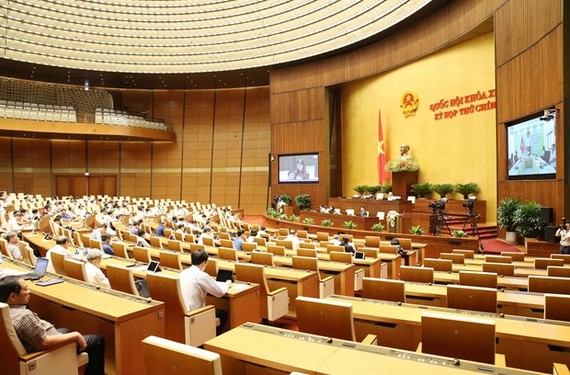 A sitting of the 14th National Assembly’s ninth session (Photo: VNA)