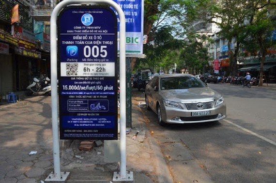 Hanoi suspends trial operation of iParking apps from September 1