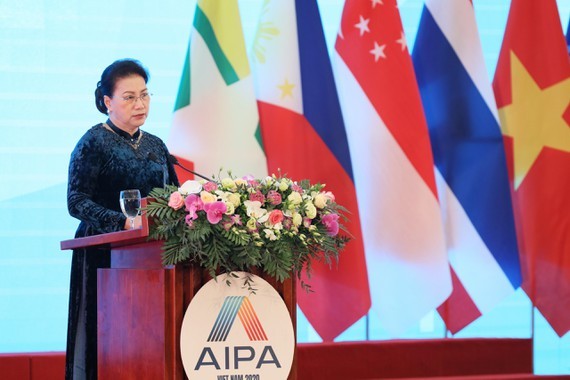 Chairwoman of the National Assembly Nguyen Thi Kim Ngan will deliver an opening speech at the 41st General Assembly of the ASEAN Inter-Parliamentary Assembly (AIPA-41). (Photo: VNA)