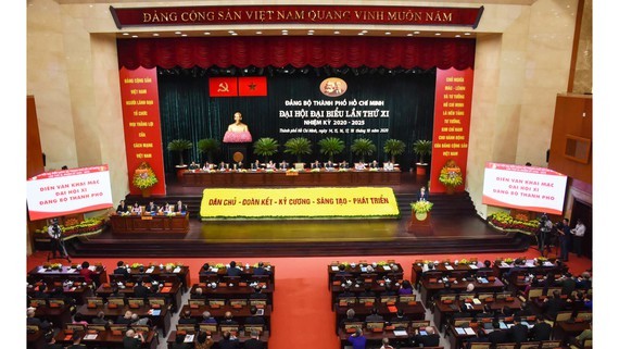 11th Congress of Ho Chi Minh City Party Organisation opens (Photo: SGGP/ Hoang Hung)