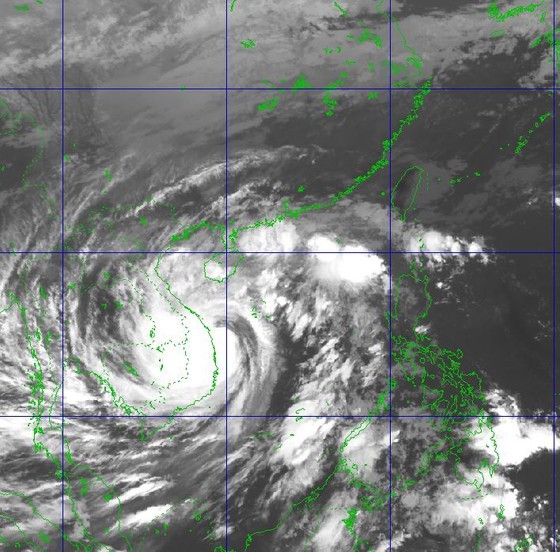 Satellite image shows storm Molave at 8AM today