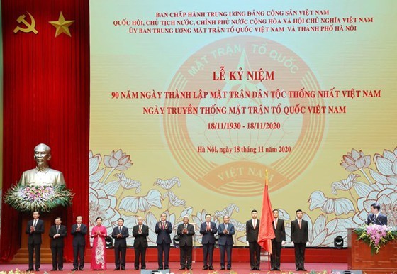 A ceremony marks the 90th founding anniversary of the Vietnam United National Front – the traditional day of the Vietnam Fatherland Front (on November 18, 1930 - 2020).