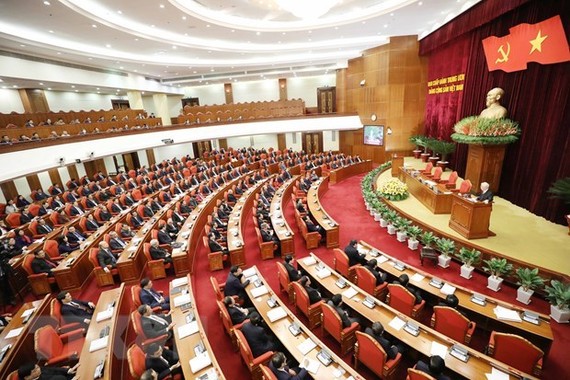 The 14th plenum of the Party Central Committee decides to hold the 13th National Party Congress from January 25 to February 2, 2021 (Photo: VNA) 