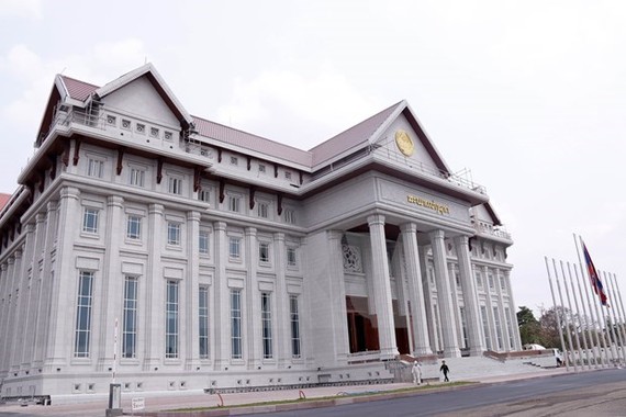 The new National Assembly Building in Vientiane (Photo: VNA) 