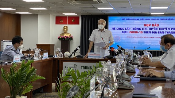 Đồng chí Phan Nguyễn Như Khuê, Trưởng Ban Tuyên giáo Thành ủy TPHCM phát biểu tại họp báo