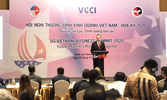 Toàn cảnh Hội nghị thượng đỉnh kinh doanh Việt Nam - Hoa Kỳ. Ảnh: VGP