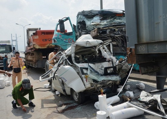 在富美橋區域發生的一起交通事故。