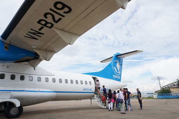 昨日上午Vasco已多增兩班機以便紓解在崑崙島崑山機場的堵塞情況。（圖源：Q.An）