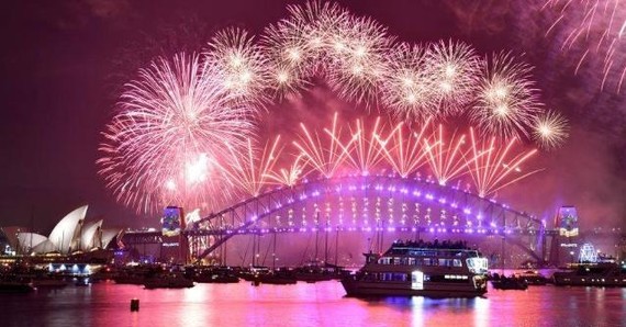 悉尼港上煙花成為了迎接新年的標誌。（圖源：互聯網）