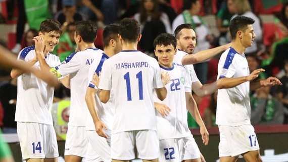 烏茲別克斯坦4比0擊敗土庫曼斯坦。（圖源：互聯網）