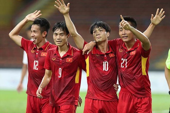 越南隊是獲得晉級16強淘汰賽的最後一支球隊。（圖源：互聯網）