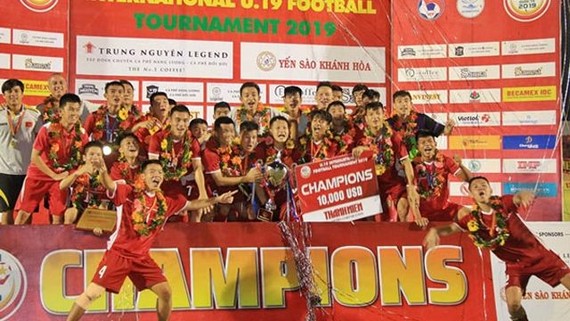 越南U19足球隊奪得冠軍。（圖源：互聯網）