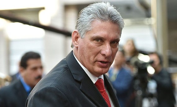 古巴國務委員會主席兼部長會議主席迪亞斯-卡內爾。（圖源：CNN）