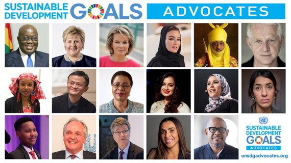 聯合國任命馬雲為全球可持續發展倡導者，他是17人之中唯一企業家。（圖源：互聯網）