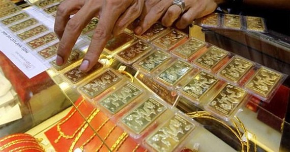  SJC黃金每兩買入和賣出價分別為3890萬元及3917萬元。（示意圖源：互聯網）