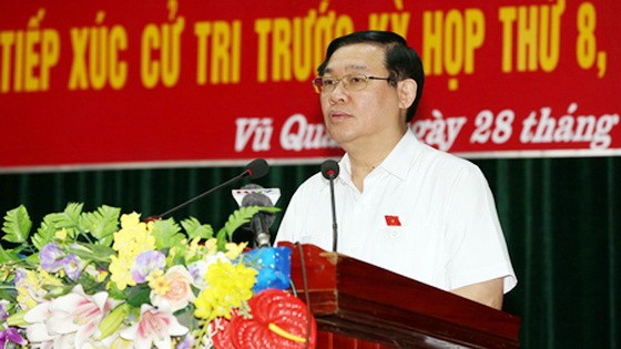 政府副總理王廷惠在會議上發言。（圖源：誠鐘）