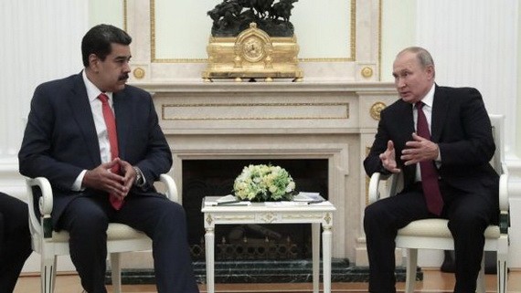 委內瑞拉總統馬杜羅2019年9月訪問俄羅斯。 （圖源：法新社）